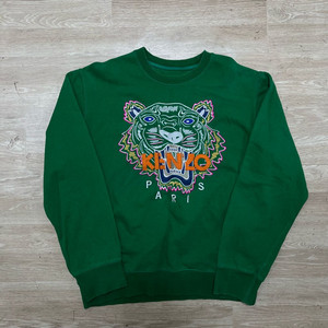 KENZO 겐조타이거 자수 빅로고 맨투맨 [그린] L/100