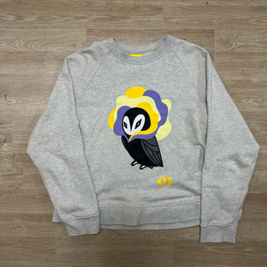 럭키슈에뜨 여성 빅로고 프린팅 맨투맨 [크림] 38