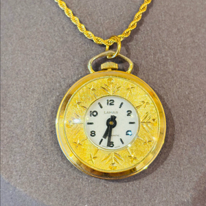 스위스 Lamar 빈티지 펜던트 기계식 시계