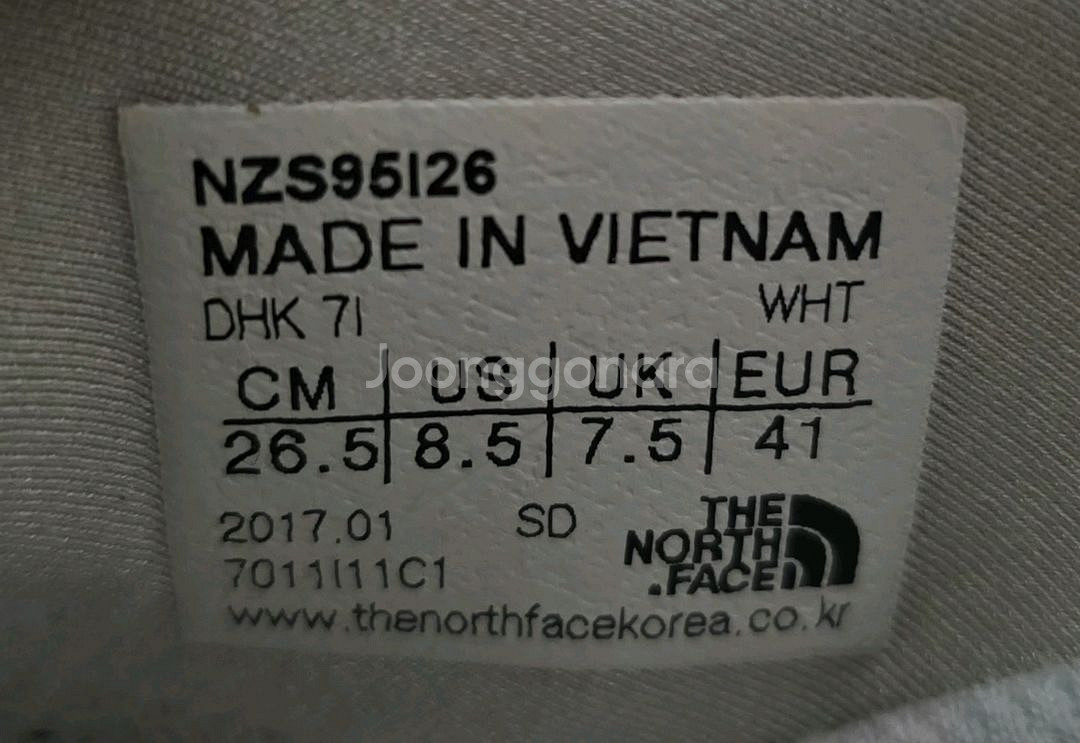 [새상품] 노스페이스 공용 트래버스 슬립온 스니커즈 트레킹화 265--5