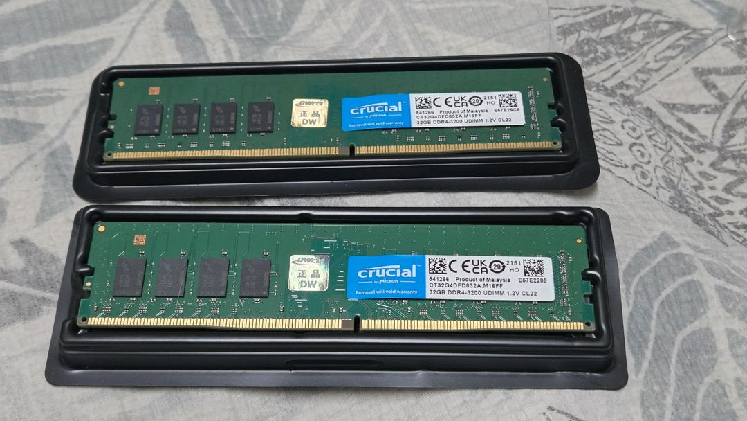 마이크론 DDR4 3200Mhz 32GB 2개 64GB 무료배송 이미지