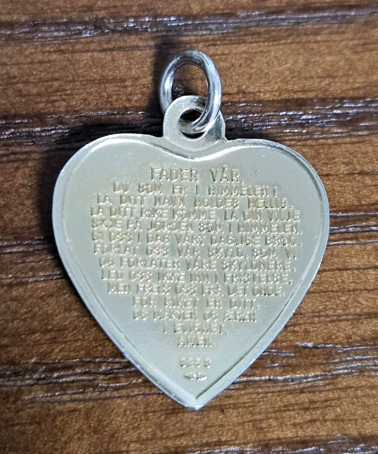 주기도문 각인 노르웨이 빈티지 펜던트--2