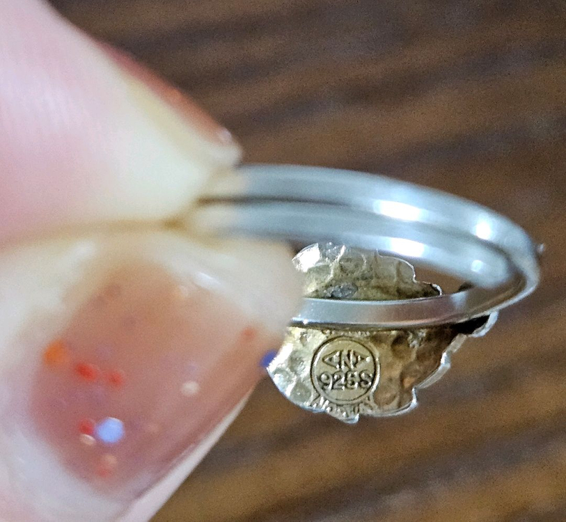 1970년대 노르웨이 빈티지 엔틱 실버 반지 세트--4