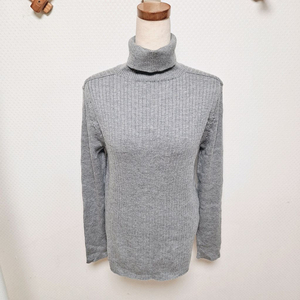 깨끗한 여성 캐시미어 골지 니트티 95 목폴라 터틀넥 목티 긴팔티