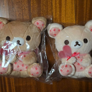 산엑스 리락쿠마 스토어 한정 리락쿠마 코리락쿠마 하트 발렌타인 아츠메테 누이 인형 미개봉