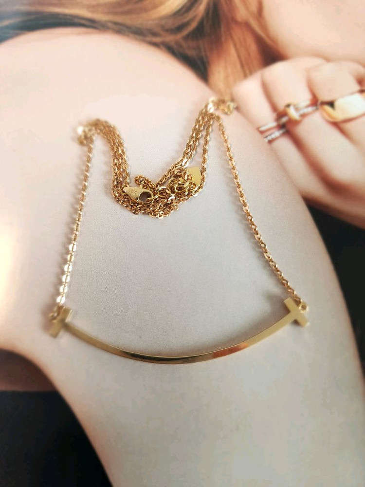 18k 골드 목걸이--1