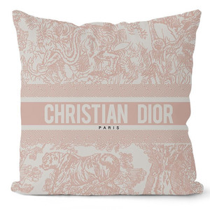 디올 로고 패턴 쿠션