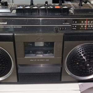 내쇼날 rs-4100 카세트 fm라디오