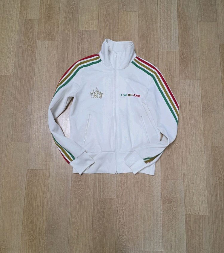 (택포)아디다스 밀라노 크림 삼선 져지 여 95--0