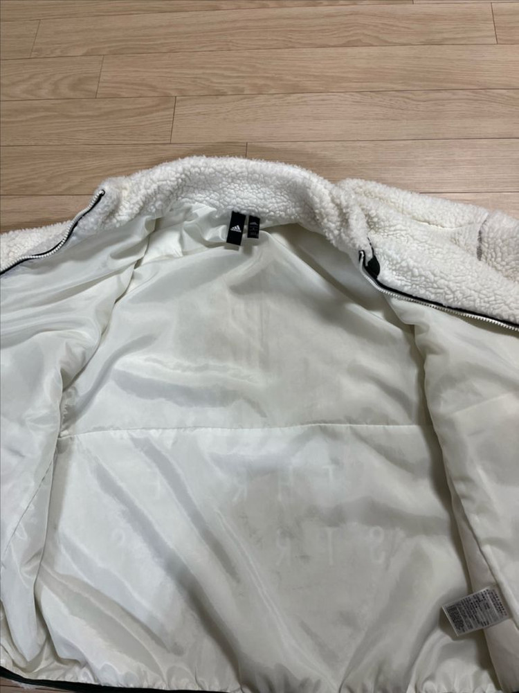 아디다스 뽀글이 플리스 집업 L 100--4