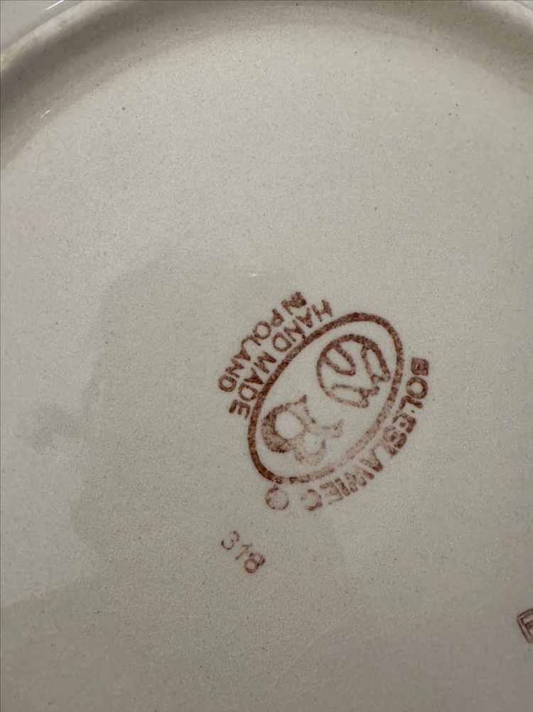 폴란드 핸드메이드 그릇--3