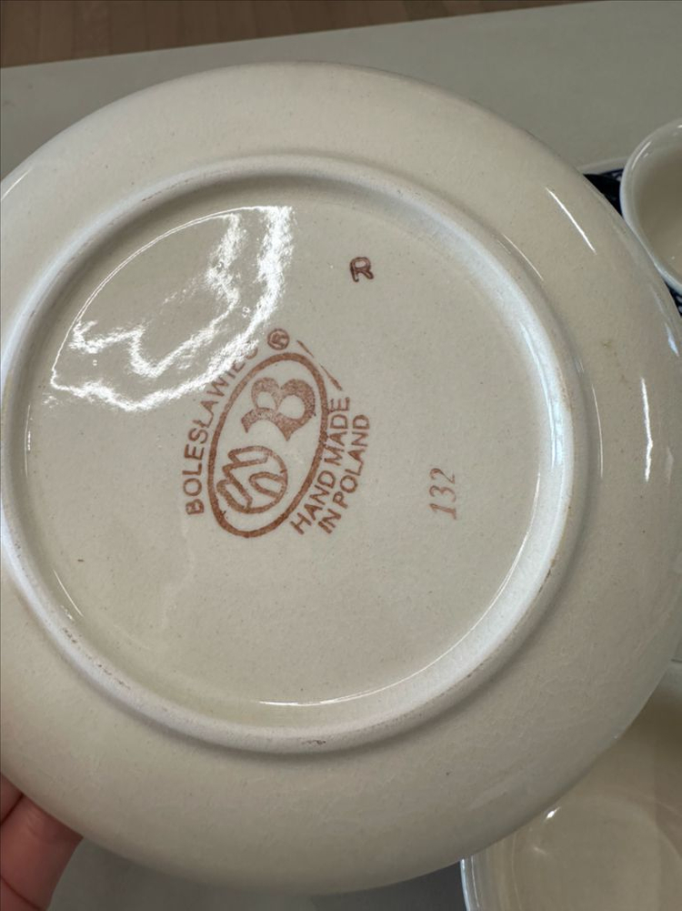 폴란드 핸드메이드 그릇--3