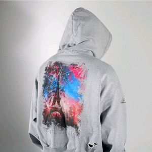 오버도우 (overnot) 뷰티플 나이트 빈티지 후드 집업 그레이