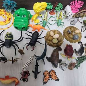 동물 곤충 파충류 어류 피규어 세트