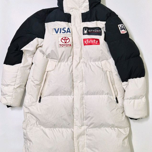 (L/100) 스파이더 구스 다운 롱패딩