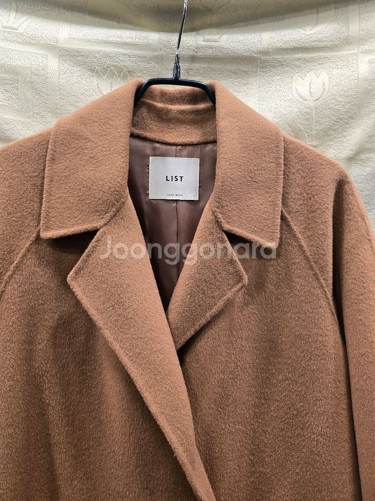 리스트 LIST 핸드메이드 모+캐시미어 혼방 롱 코트 66--1