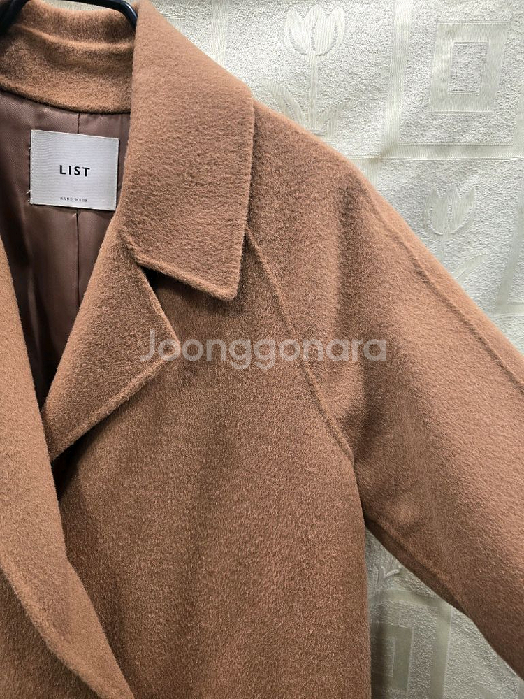 리스트 LIST 핸드메이드 모+캐시미어 혼방 롱 코트 66--2