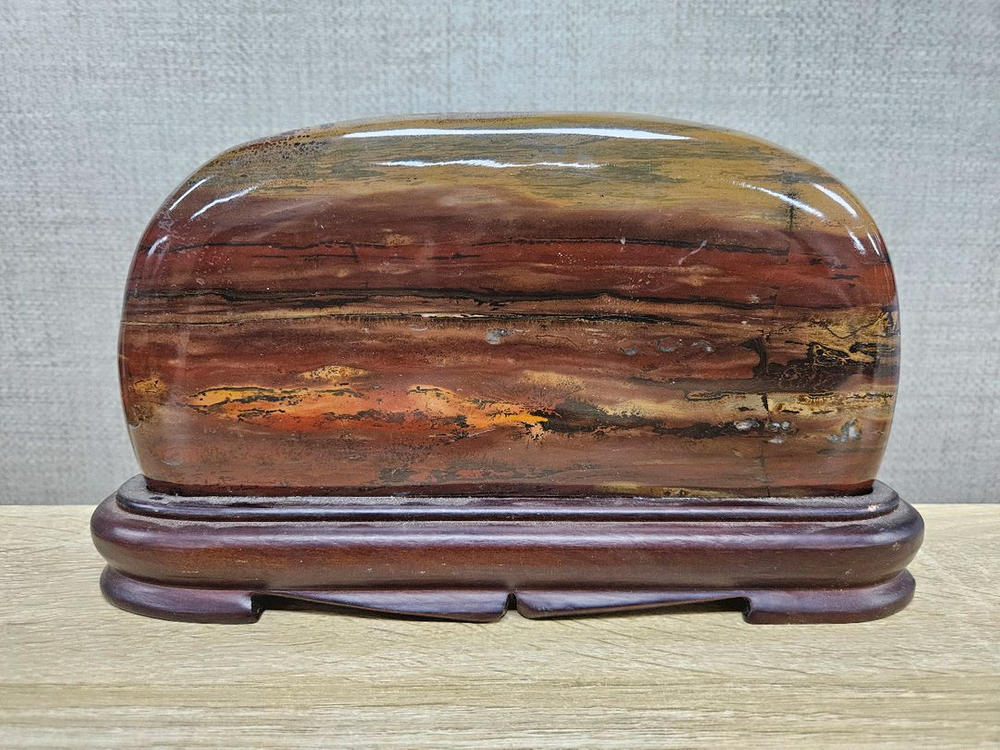 수석 돌 수림석 문양석 노을 겹산 산수경--3