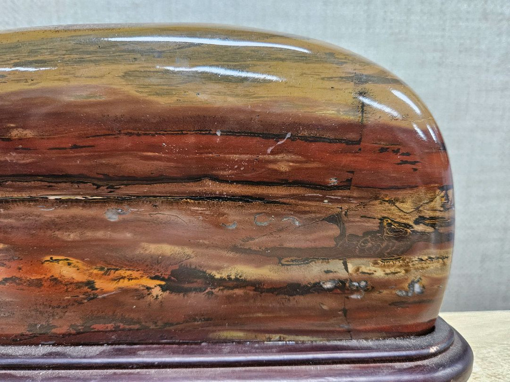 수석 돌 수림석 문양석 노을 겹산 산수경--5