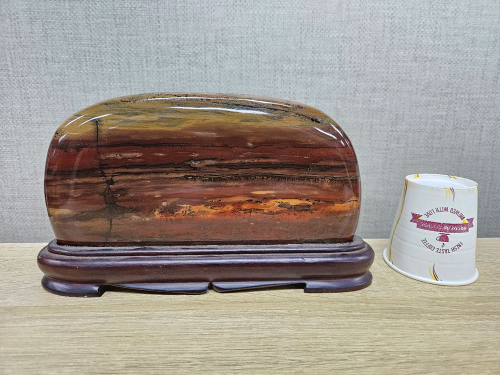 수석 돌 수림석 문양석 노을 겹산 산수경--6