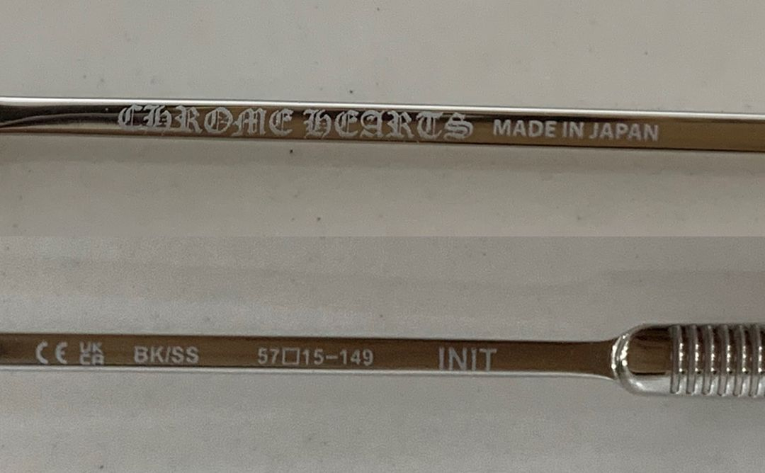 크롬하츠 이니트 블랙&샤이니실버 [BK/SS] INIT 안경 이미지