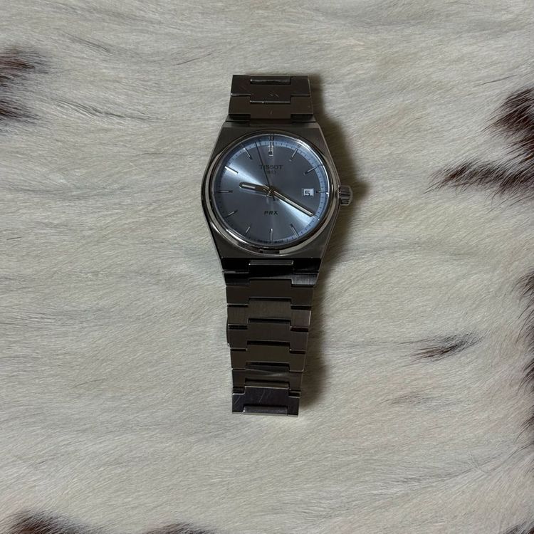 티쏘 prx 쿼츠 라이트 블루 35mm 시계 판매합니다.--3