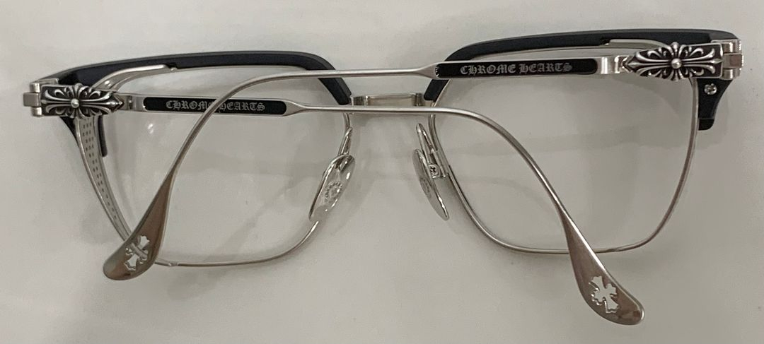 크롬하츠 LGMA 르그마 [MBK/BS] 안경 매트블랙&브러쉬드 실버 이미지