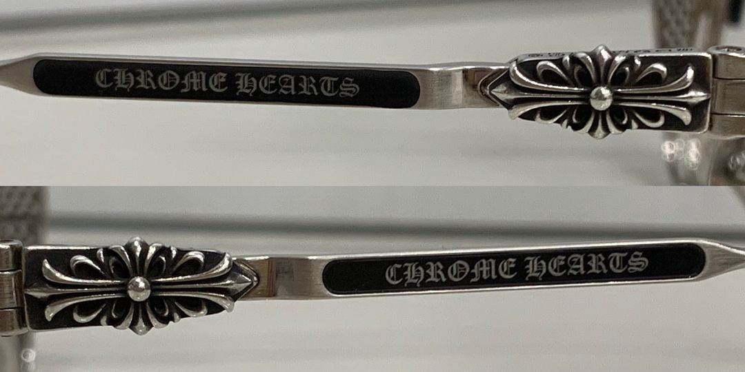 크롬하츠 LGMA 르그마 [MBK/BS] 안경 매트블랙&브러쉬드 실버 이미지