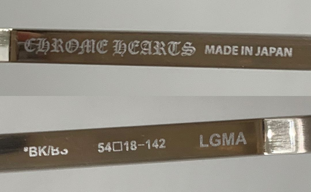 크롬하츠 LGMA 르그마 [MBK/BS] 안경 매트블랙&브러쉬드 실버 이미지