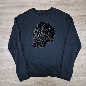 자라 맨 해골 맨투맨 크루넥 티셔츠 XL(105)