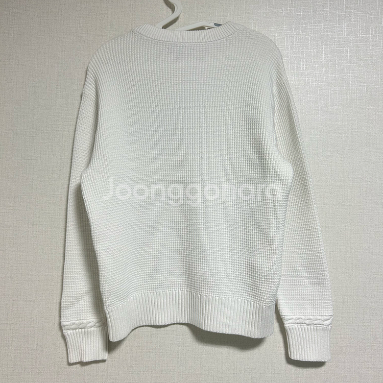 타미힐피거 빅로고 와플 플래그 니트 화이트 S--4