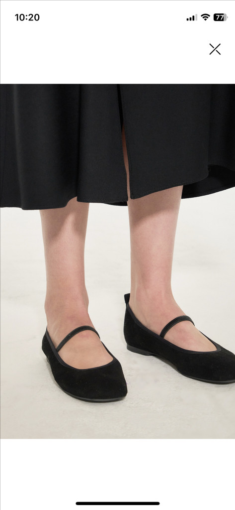 타임 25 스웨이드 플랫 슈즈 235--3