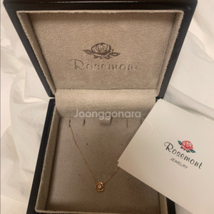 로즈몽 14k 장미 목걸이