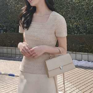 시에 sie 지젤 스퀘어니트 / 베이지믹스 S