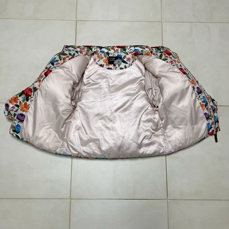 리미떼두두 아트 플라워 덕다운 패딩 XL (120) 조끼로 가능--6