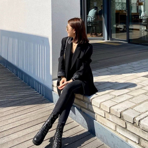 루흐 lheure 고급폴리 블랙 자켓