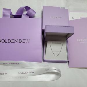 골든듀 리라인 체인 화이트골드 18인치