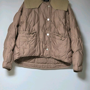 정가 79만 9천원! 시스템 SYSTEM 22 니팅 칼라 구스 다운 점퍼 패딩