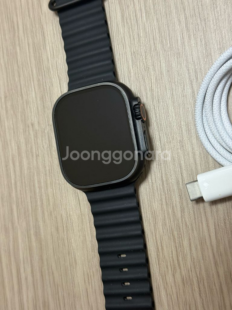 애플워치 울트라3 블랙 티타늄 S급 W-18 보증26.9.29--1