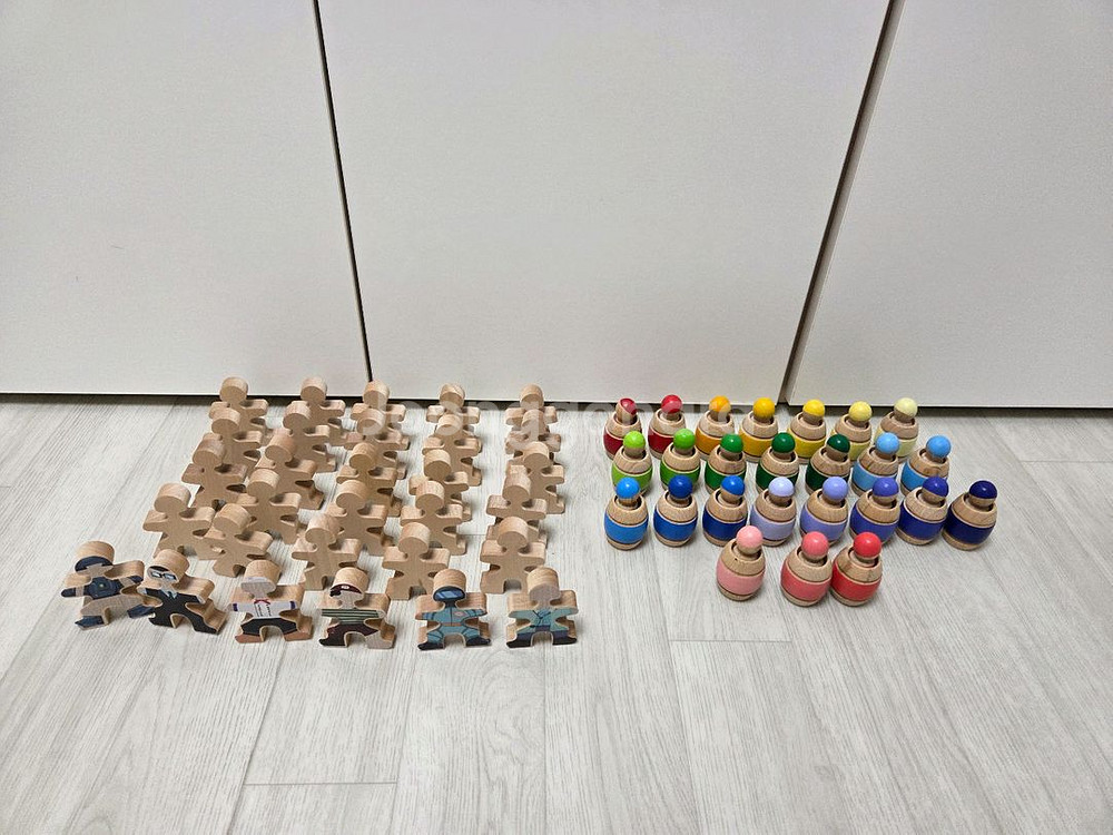 그랜토이즈 통속 난쟁이 플록맨 발도르프 원목장난감--2