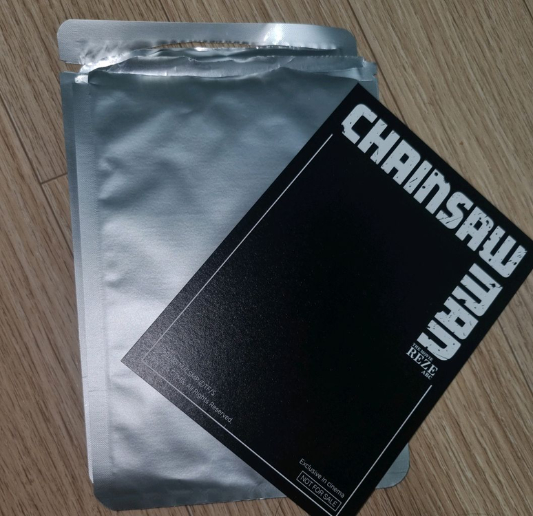 일괄 네고O) 체인소맨 cgv7주차특전 pet스탠디 3종 덴지빔포치타--1