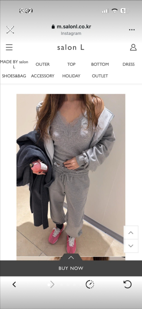 살롱엘 그레이 후드집업 세트--11