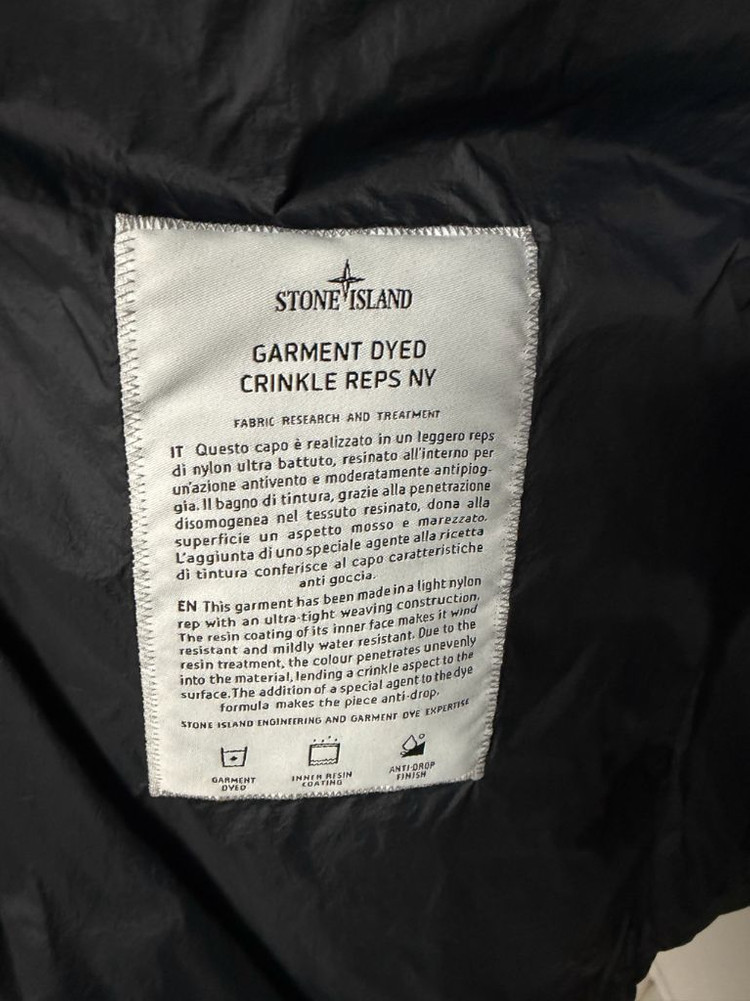 [XL] 스톤아일랜드 25FW 블랙 크링클랩스 후드 패딩--4