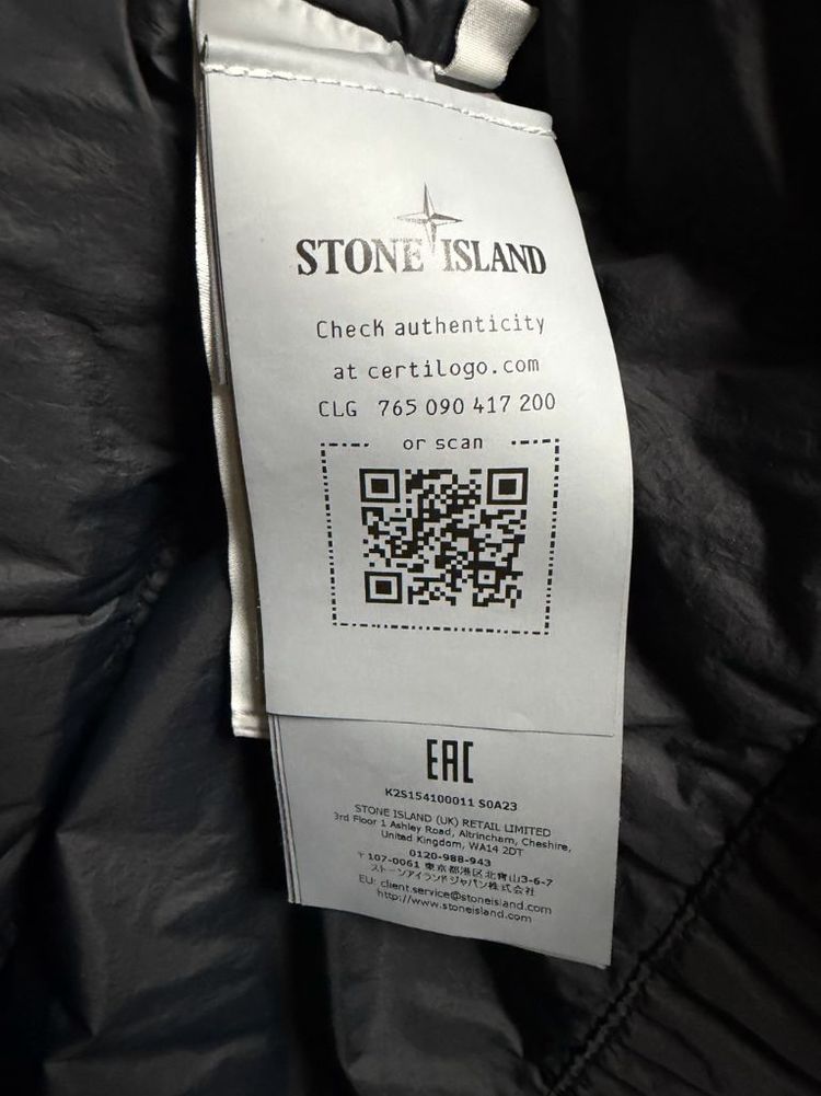 [XL] 스톤아일랜드 25FW 블랙 크링클랩스 후드 패딩--5