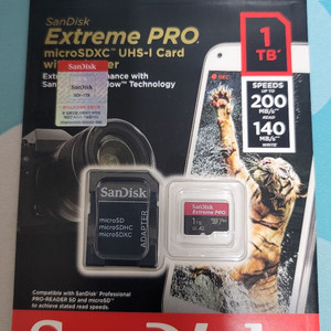샌디스크 익스트림 프로 마이크로SD카드 1TB 미개봉 새제품