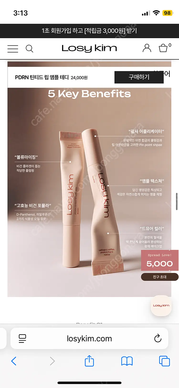 거의새거)로지킴 틴티드 립 앰플 테디 올리브영 립스틱 틴트 클리오 에뛰드 이미지