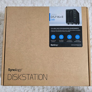 시놀로지 DS716+II NAS 전용 8TB(4TB2) HDD 박스풀세트