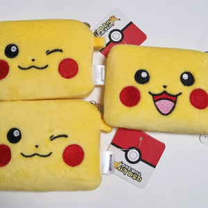 포켓몬 피카츄 페이스 사각 파우치
