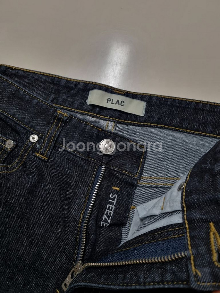 31)플랙진 가죽패치 STEEZE 스판 블랙 스트레이트--4