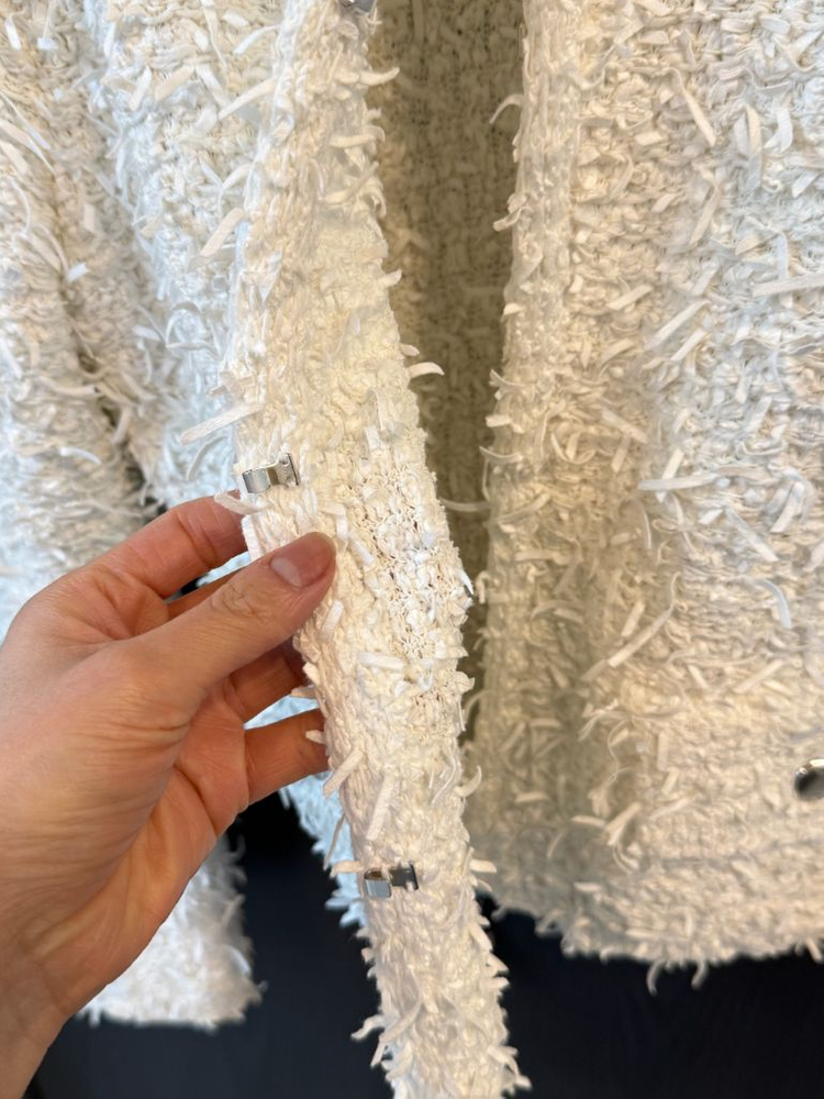 타임 TIME 트위트자켓 화이트--1